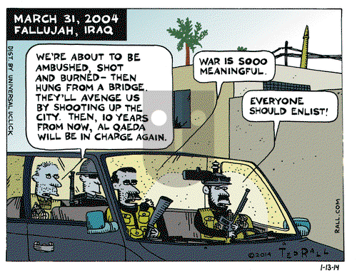 Ted Rall on Monday January 13, 2014 Comic Strip