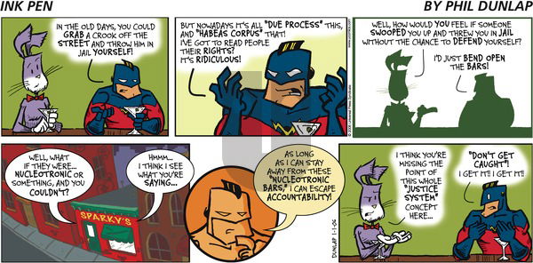 Ink Pen on Sunday January 1, 2006 Comic Strip