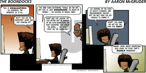 The Boondocks on Sunday October 12, 2008 Comic Strip
