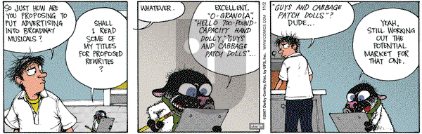 Get Fuzzy on Friday November 2, 2007 Comic Strip
