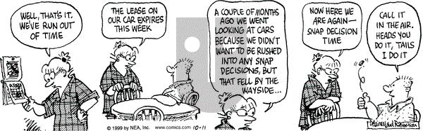 Betty on Monday October 11, 1999 Comic Strip