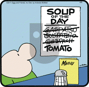 Ziggy on Saturday April 8, 2017 Comic Strip