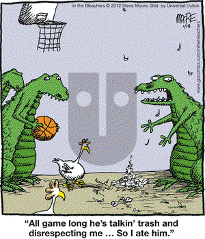 In the Bleachers on Wednesday January 18, 2012 Comic Strip