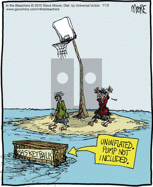 In the Bleachers on Tuesday November 3, 2015 Comic Strip