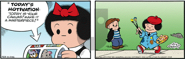 Nancy on Wednesday February 10, 2016 Comic Strip