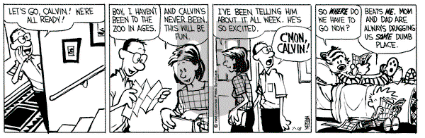 Calvin and Hobbes on Monday July 18, 1988 Comic Strip