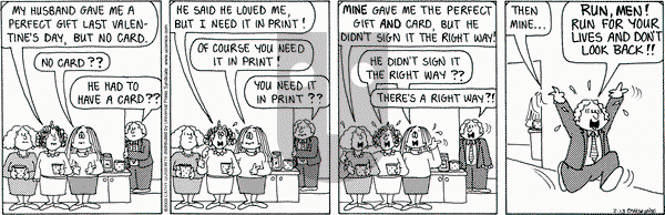 Cathy Classics - Thursday February 13, 2025 Comic Strip