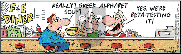 Frank and Ernest on Tuesday January 29, 2013 Comic Strip