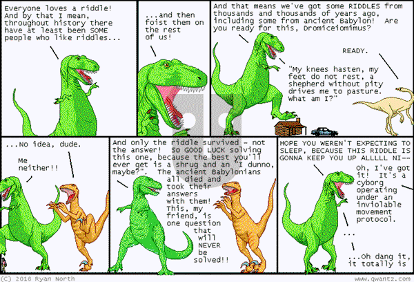 Dinosaur Comics on Wednesday March 26, 2025 Comic Strip