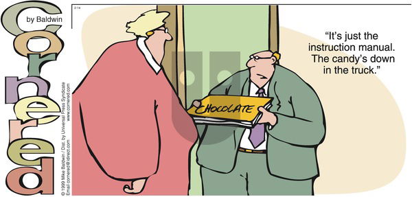 Cornered on Sunday February 14, 1999 Comic Strip