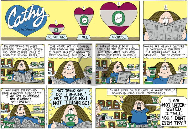 Cathy Classics on Sunday January 9, 2011 Comic Strip