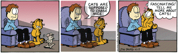 Garfield - Monday April 17, 1995 Comic Strip