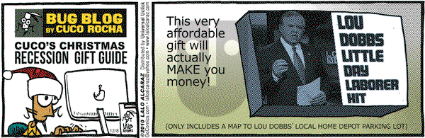 La Cucaracha on Wednesday December 8, 2010 Comic Strip