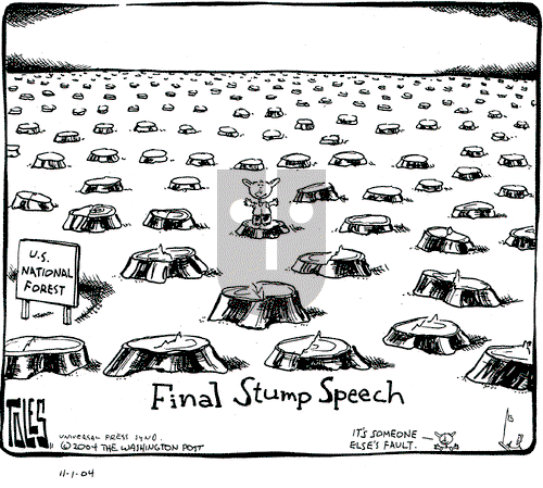 Tom Toles on Monday November 1, 2004 Comic Strip