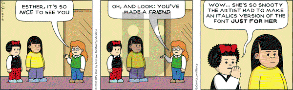 Nancy on Thursday December 6, 2018 Comic Strip