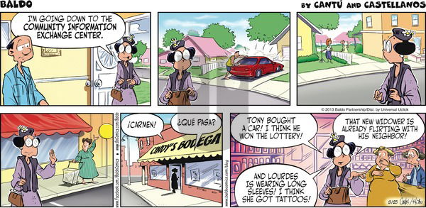 Baldo on Sunday August 25, 2013 Comic Strip