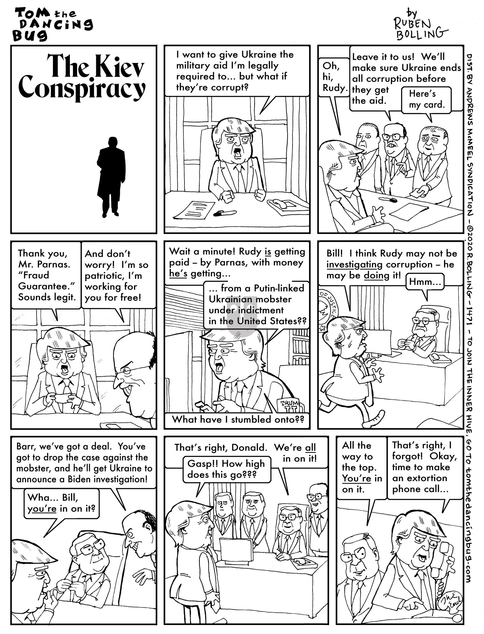 Tom the Dancing Bug - Monday January 20, 2020 Comic Strip