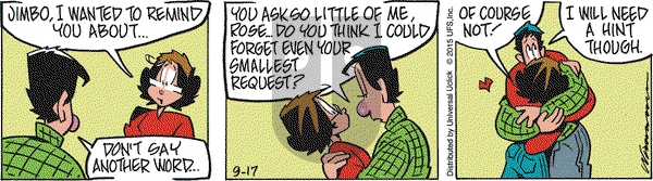 Rose is Rose on Thursday September 17, 2015 Comic Strip
