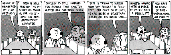 Cathy Classics on Wednesday January 11, 1995 Comic Strip