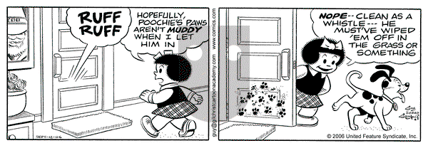 Nancy on Tuesday September 12, 2006 Comic Strip