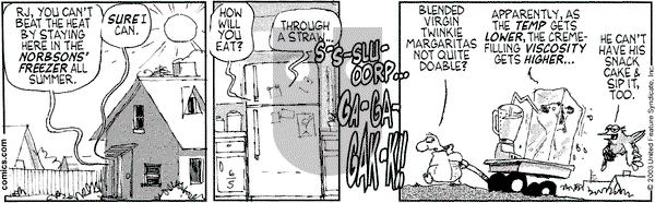 Over the Hedge on Thursday June 5, 2003 Comic Strip