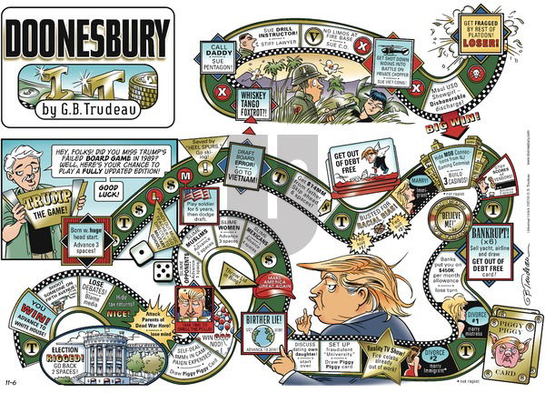 Doonesbury on Sunday November 6, 2016 Comic Strip