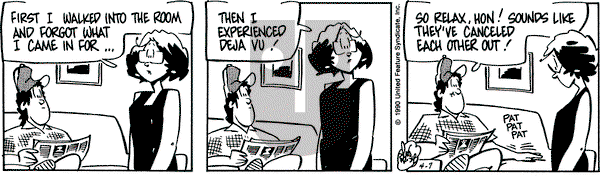 Rose is Rose on Saturday April 7, 1990 Comic Strip