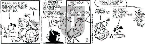 Over the Hedge on Tuesday November 30, 1999 Comic Strip