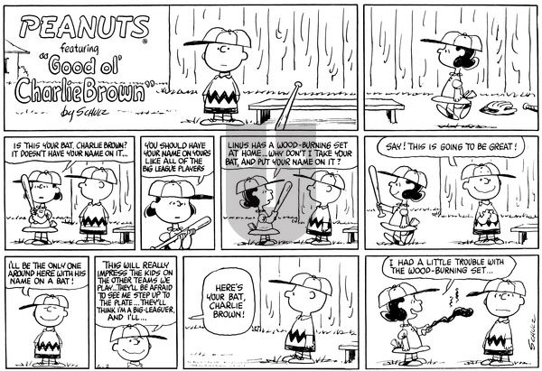 Peanuts on Sunday June 2, 1968 Comic Strip