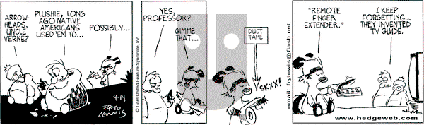 Over the Hedge on Tuesday April 14, 1998 Comic Strip