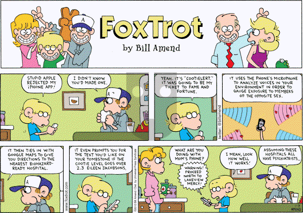 FoxTrot on Sunday January 3, 2010 Comic Strip