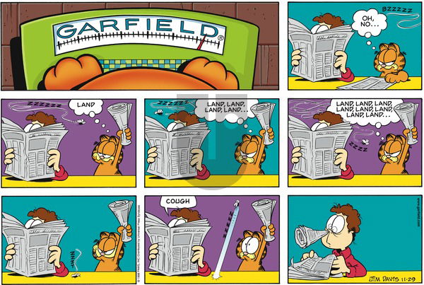 Garfield on Sunday November 28, 1999 Comic Strip