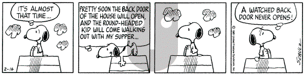 Peanuts - Monday February 16, 1981 Comic Strip