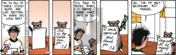 Get Fuzzy on Thursday January 13, 2011 Comic Strip