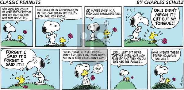 Peanuts - Sunday May 14, 2023 Comic Strip