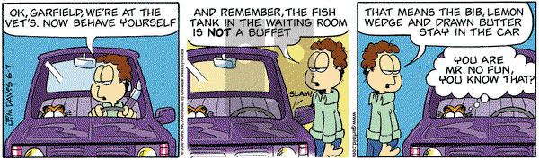Garfield on Wednesday June 7, 2000 Comic Strip