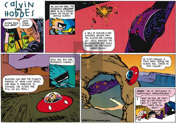 Calvin and Hobbes - Sunday March 10, 2013 Comic Strip