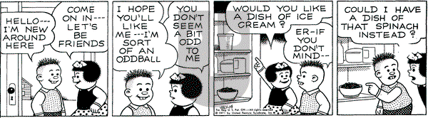 Nancy on Wednesday July 14, 1971 Comic Strip