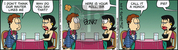 Garfield - Friday February 24, 2012 Comic Strip