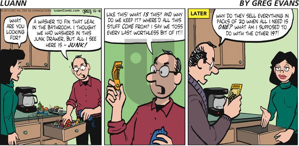 Luann on Sunday October 4, 2015 Comic Strip