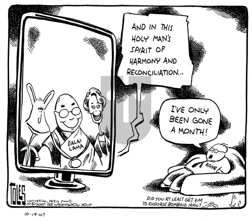 Tom Toles on Friday October 19, 2007 Comic Strip