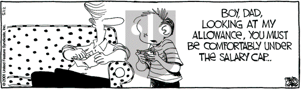 The Buckets on Saturday May 12, 2001 Comic Strip