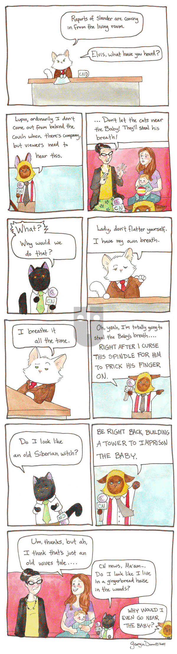 Breaking Cat News on Monday May 11, 2015 Comic Strip