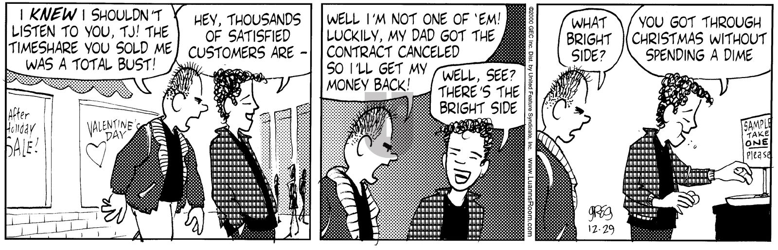 Luann - Friday December 29, 2000 Comic Strip