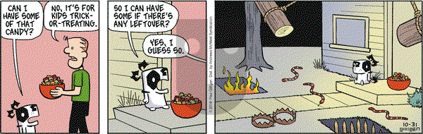 Pooch Cafe on Wednesday October 31, 2018 Comic Strip