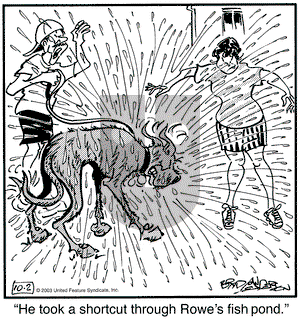 Marmaduke - Thursday October 2, 2003 Comic Strip