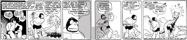 Alley Oop on Monday January 23, 1939 Comic Strip