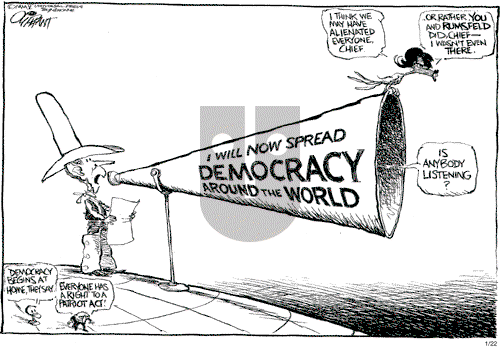 Pat Oliphant on Saturday January 22, 2005 Comic Strip