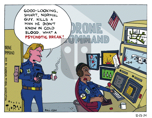 Ted Rall on Monday December 23, 2024 Comic Strip