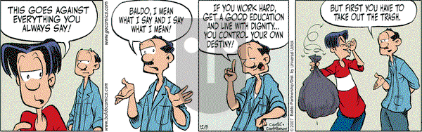 Baldo on Monday December 5, 2011 Comic Strip